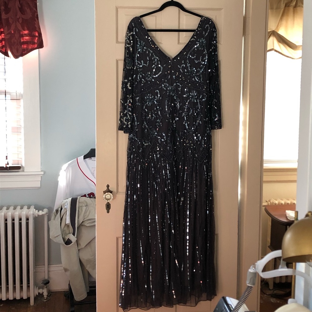Pisarro Nights Sequin Evening Gown